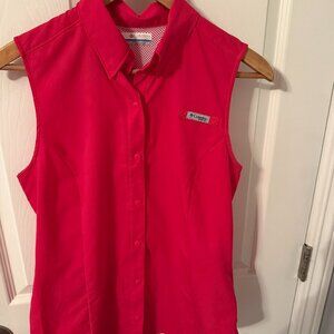 Columbia sleevless top/pink size S